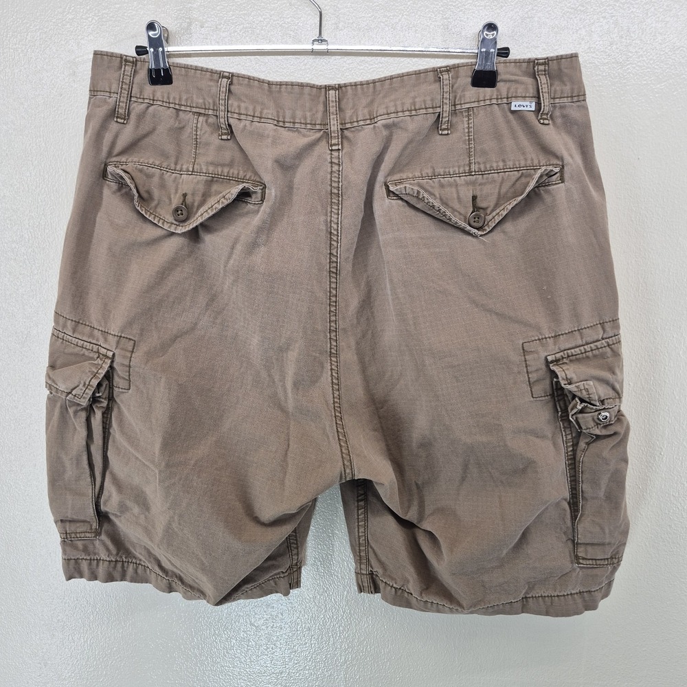Levis Cargo Shorts Mens 36 Brown Pockets - Picture 2 of 7